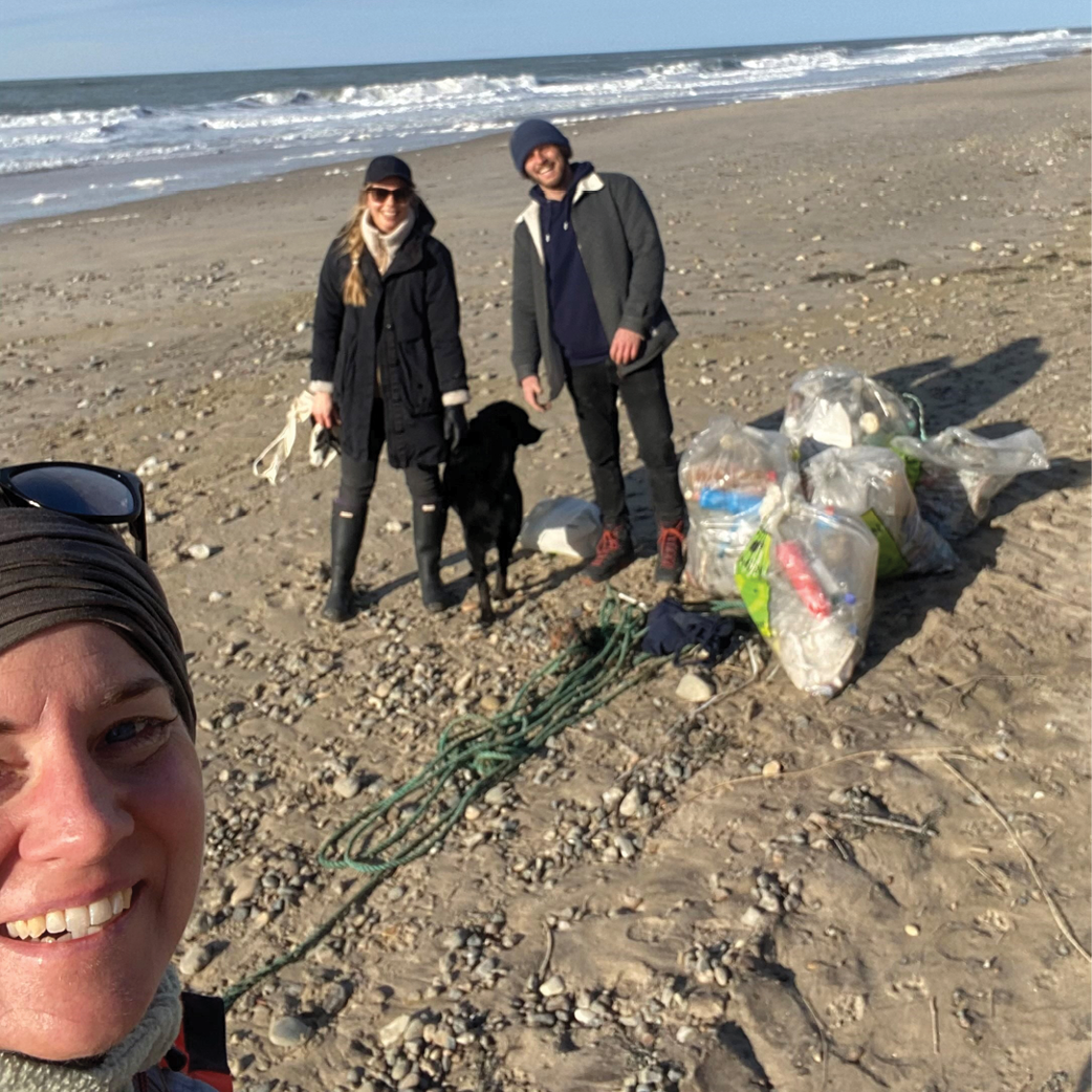 Strandrens i marts 2021 i Vangså med STRANDET & Race For Oceans