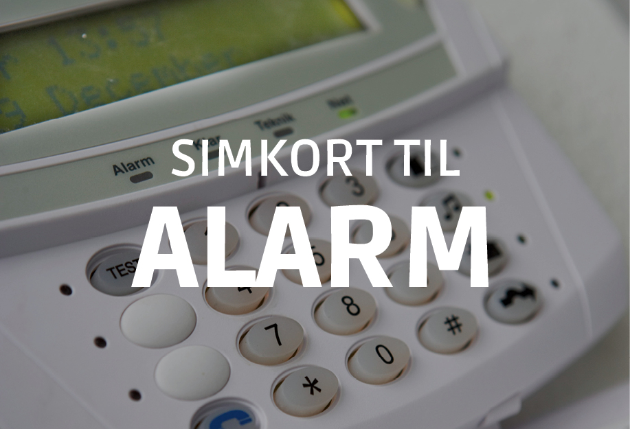 Simkort til alarm