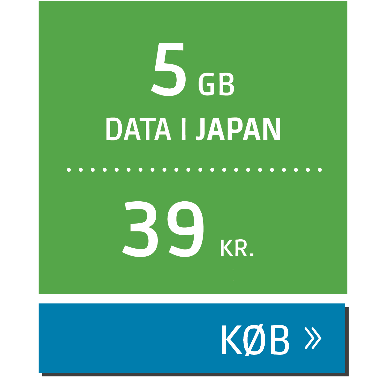 Data til Japan for 39 kr.