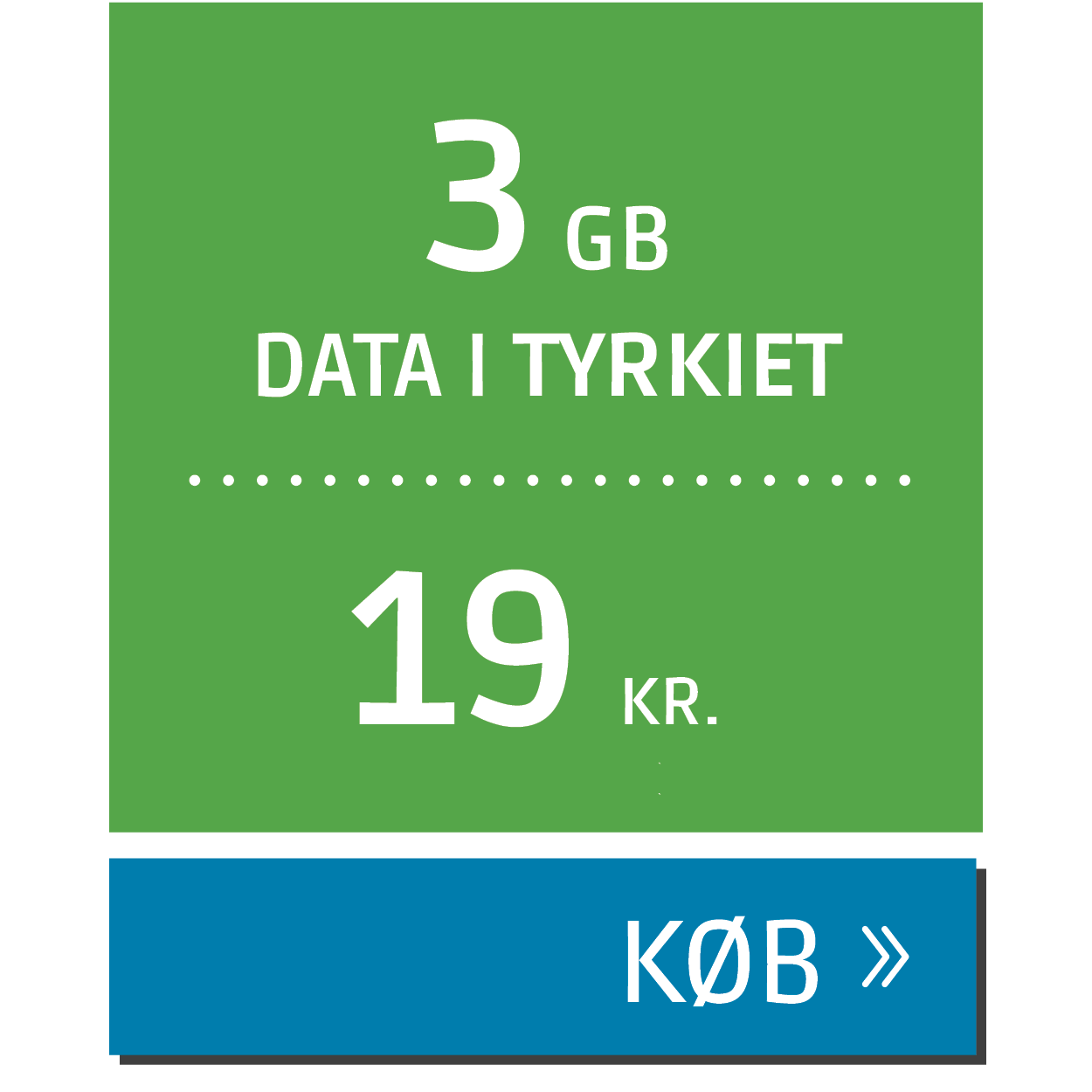 Data til Tyrkiet for 19 kr.
