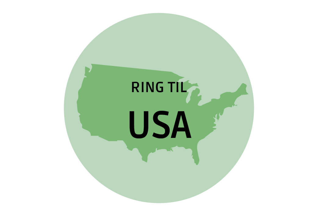 Taletid til USA